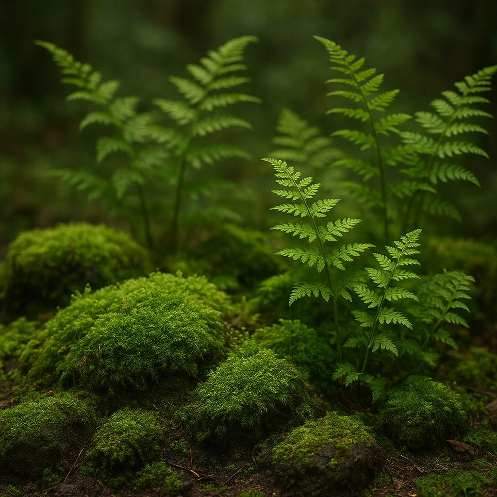 Jak tworzyć mini-las z mchów i paproci