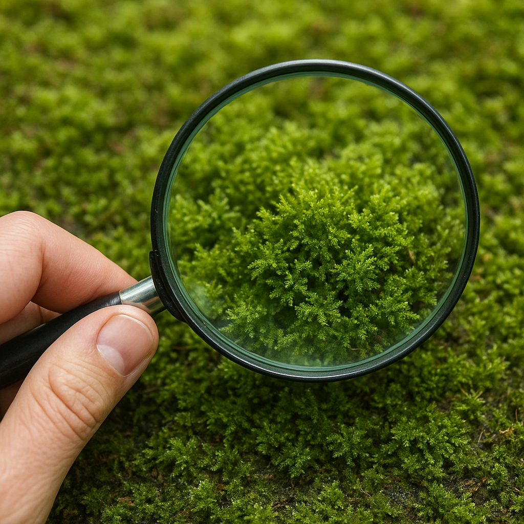 Jak zidentyfikować mech pod lupą