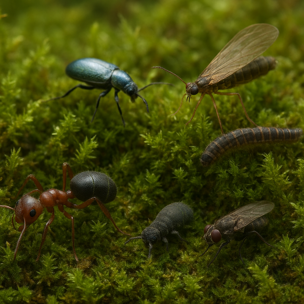 Jakie owady żyją w mchach?