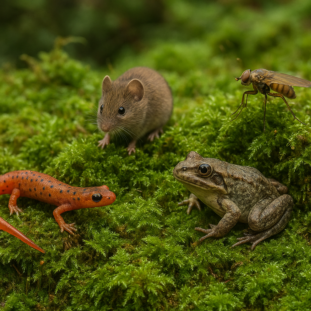 jakie zwierzęta żyją w mchach ?