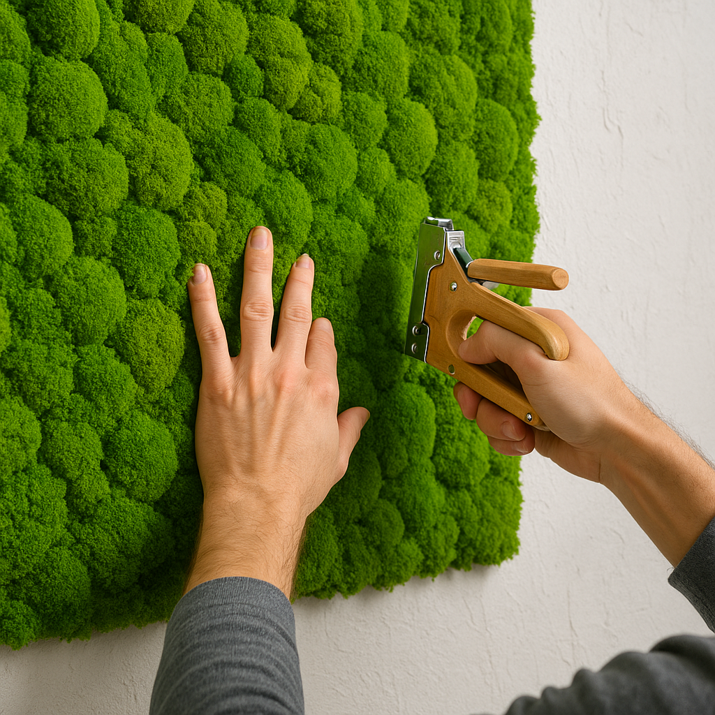 Jak stworzyć ścianę z mchu stabilizowanego