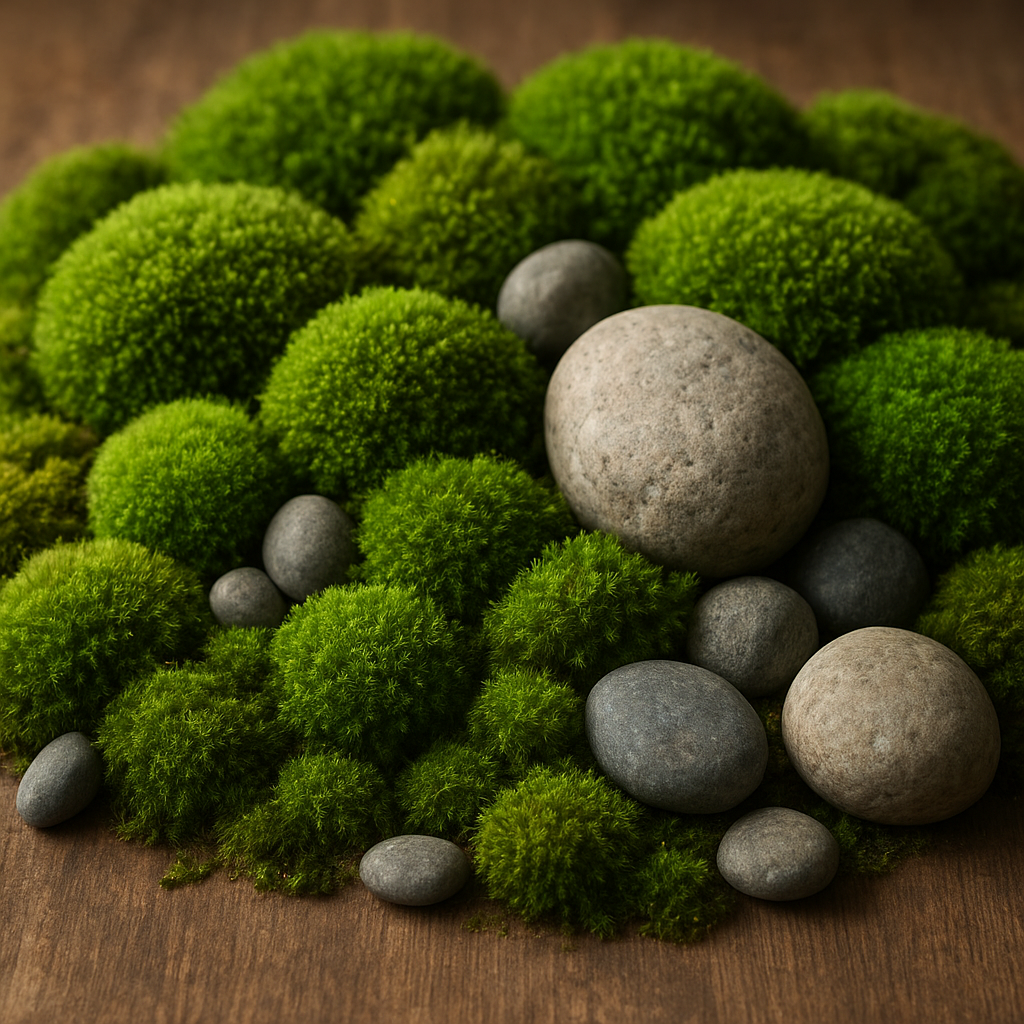 Jak stworzyć zieloną kompozycję z mchu i kamieni