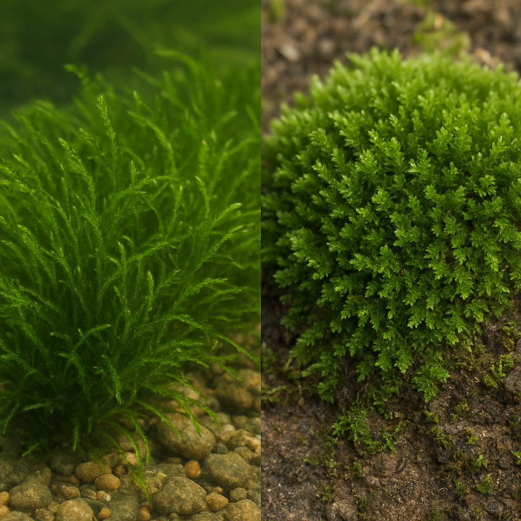 Mchy wodne vs. lądowe – różnice i podobieństwa