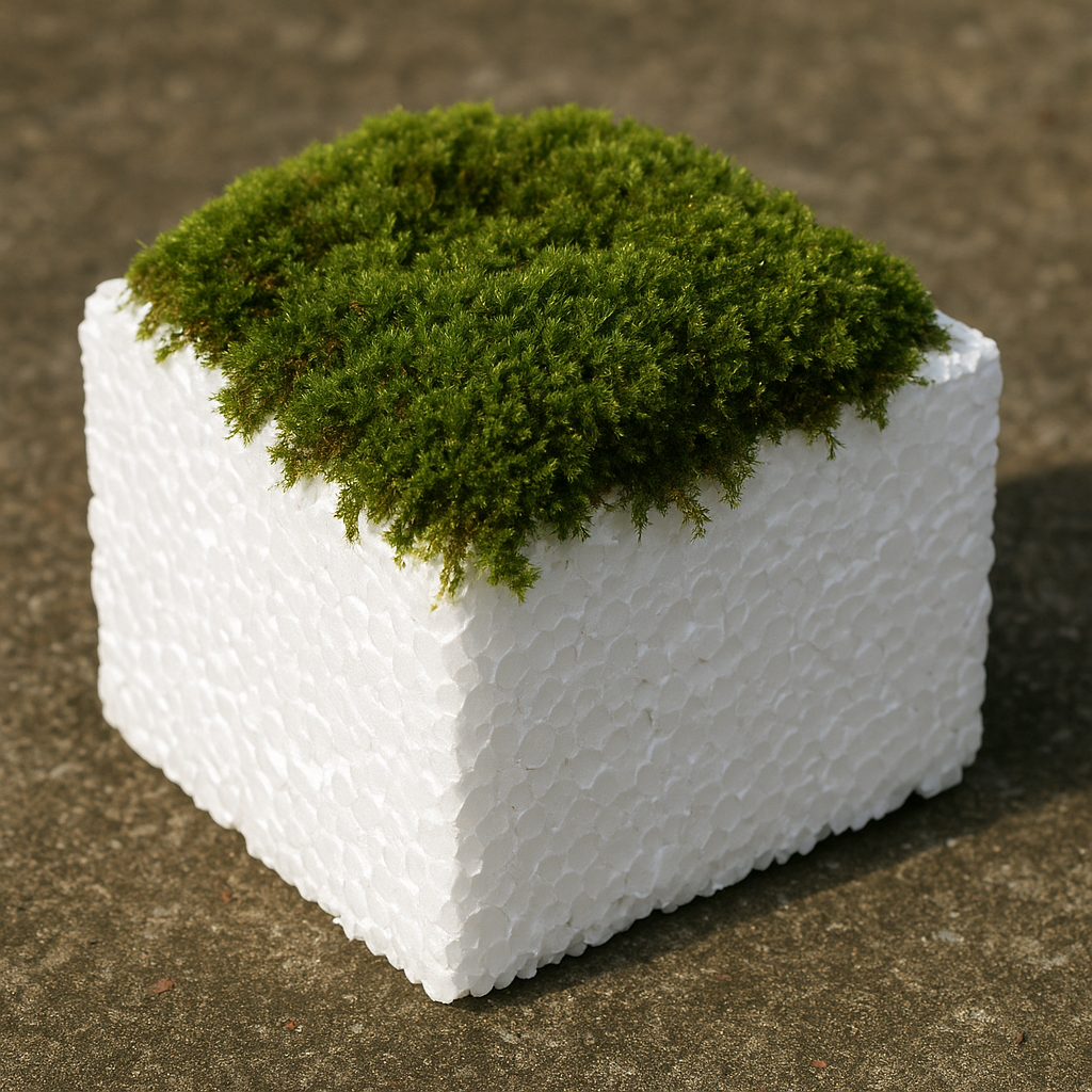 Czy mech może rosnąć na styropianie