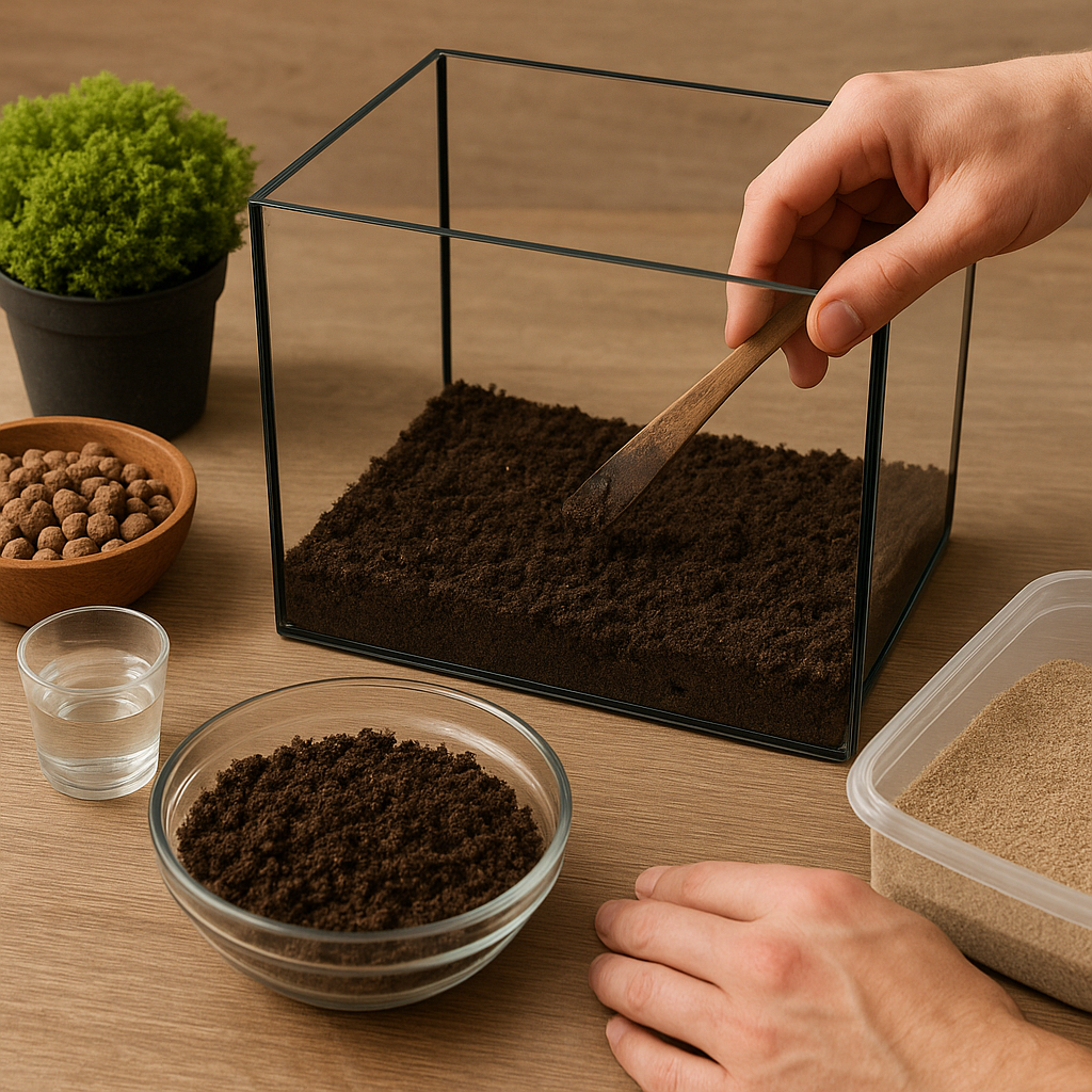 Jak przygotować podłoże pod mech w terrarium