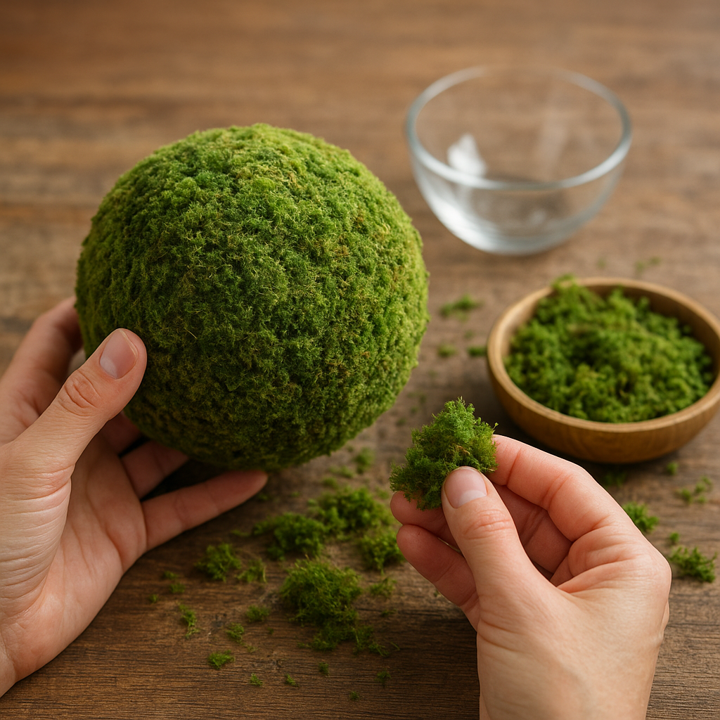 Jak stworzyć mechową kulę dekoracyjną