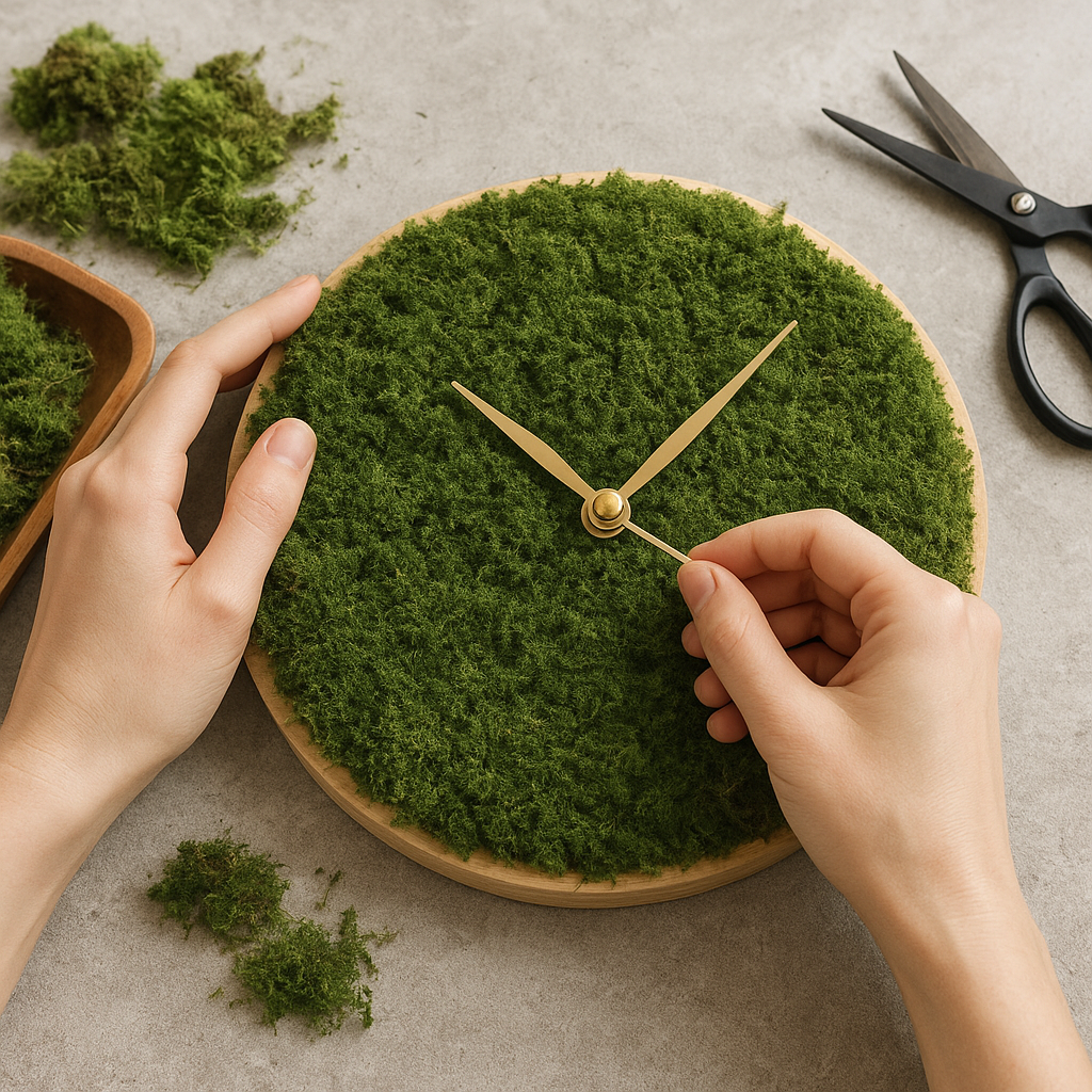 Jak stworzyć naturalny zegar z mchu