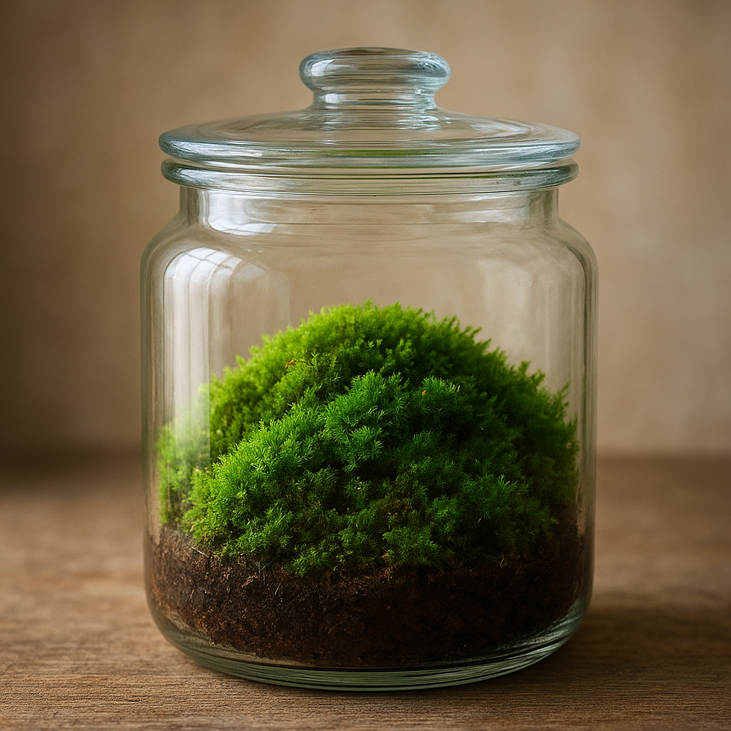 Jak utrzymać mech przy życiu w zamkniętym słoiku