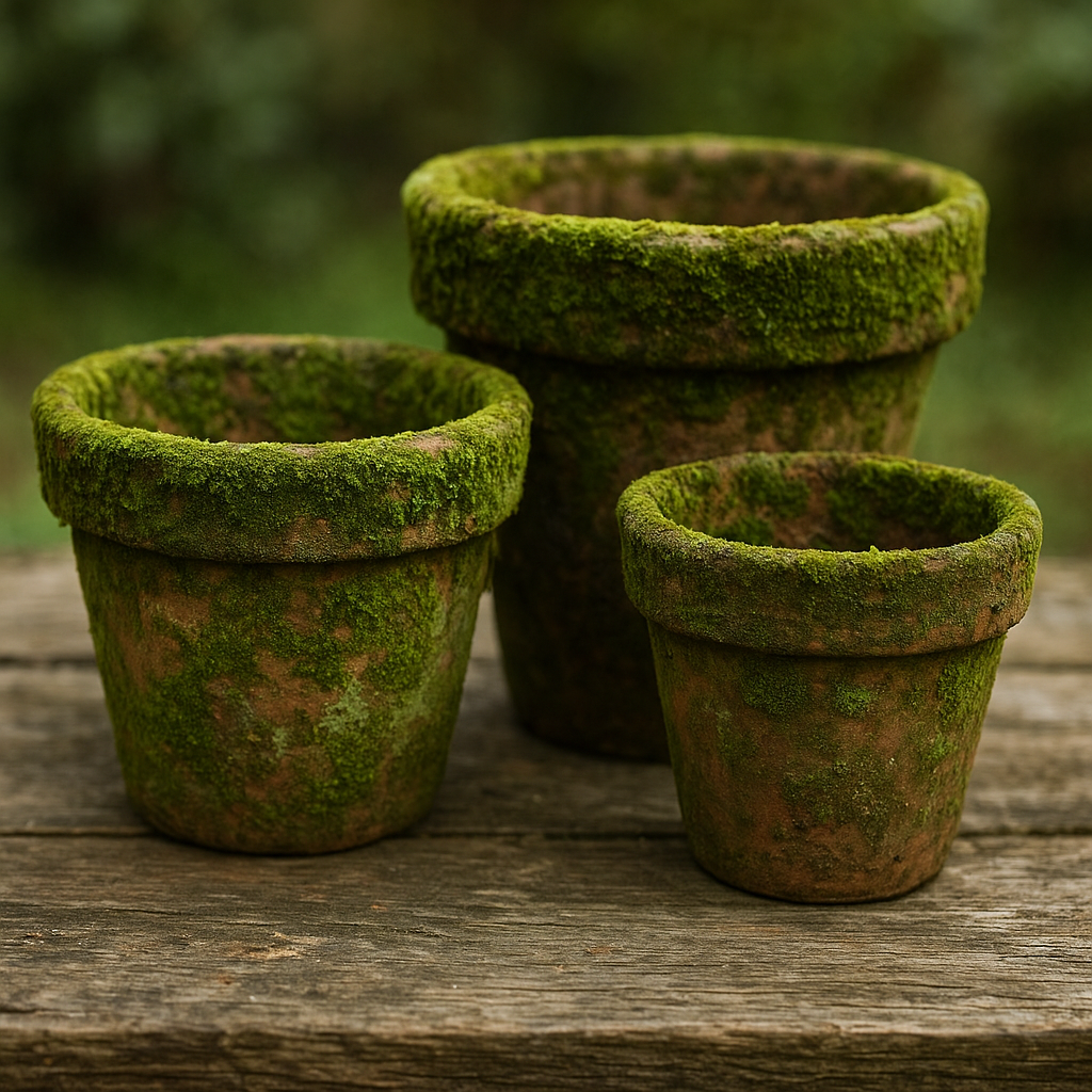 Jak uzyskać mechowy efekt na starych donicach
