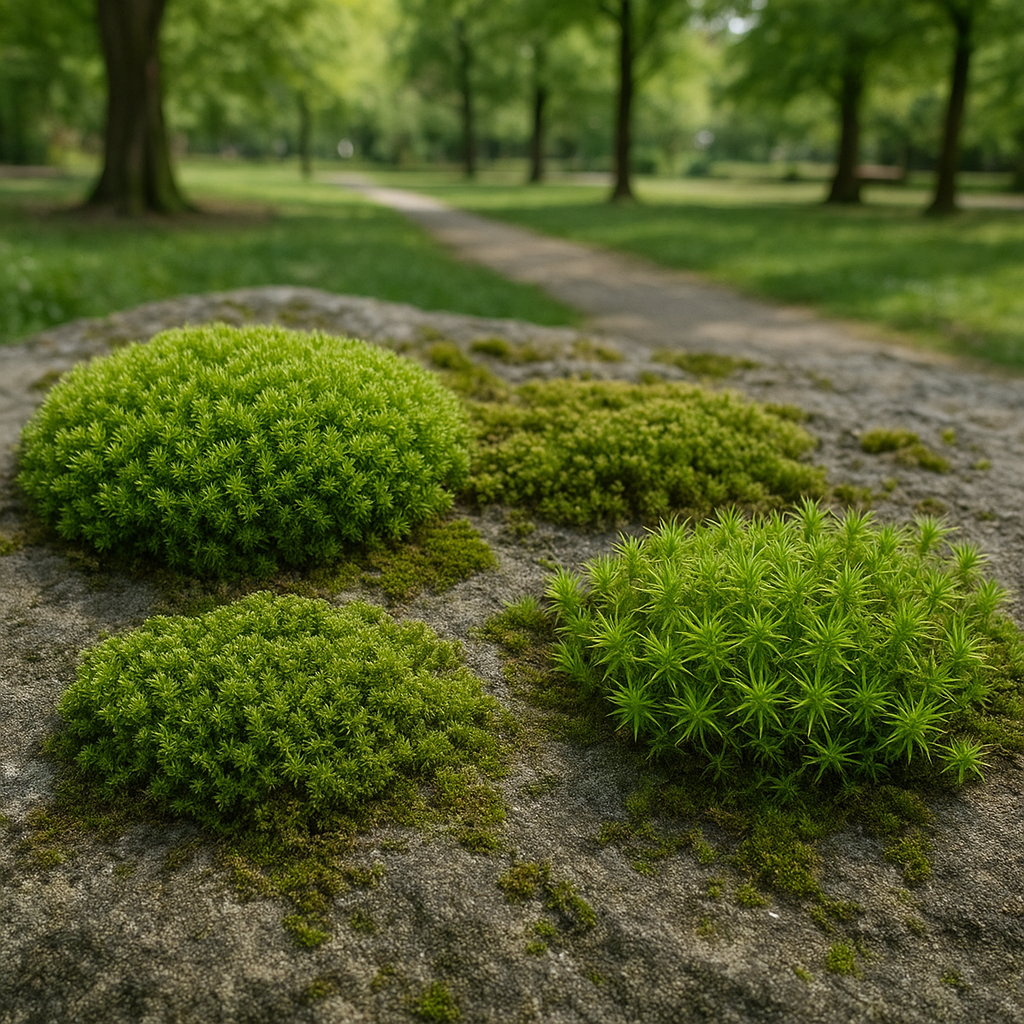 Jakie gatunki mchów rosną w parkach miejskich